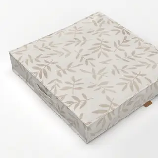 Bodenkissen Leaf Pattern Warm Beige II