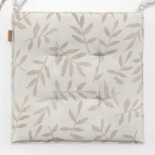 Sitzkissen Leaf Pattern Warm Beige II