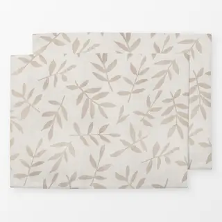 Tischset Leaf Pattern Warm Beige II