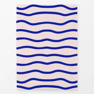 Geschirrtücher coastal summer wellen blau