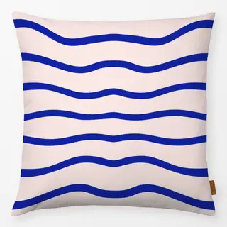 Kissen coastal summer wellen blau