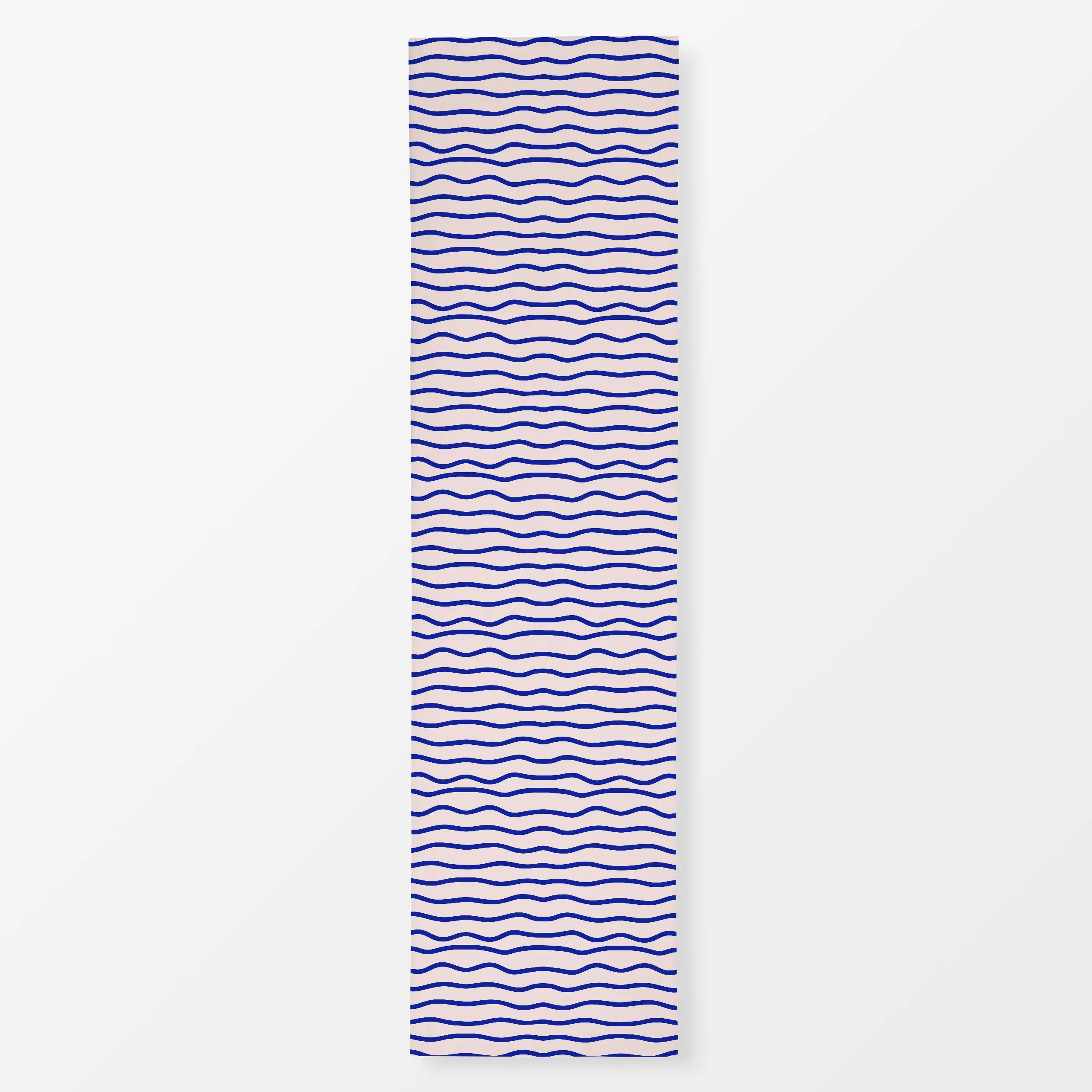 Tischläufer coastal summer wellen blau, gemustert, Sommer, von Carolin Vonhoff