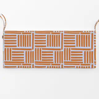 Bankauflage Sommer Terracotta Linien