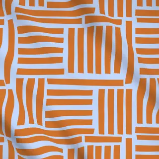 Meterware Sommer Terracotta Linien