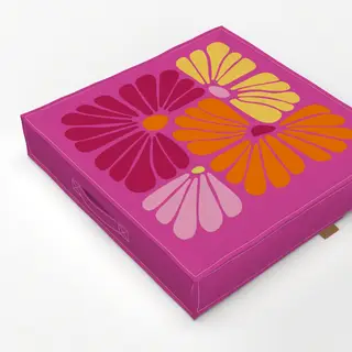 Bodenkissen Matisse Inspired Flowers Pink