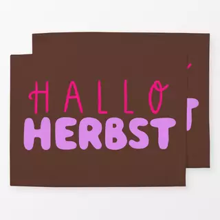 Tischset Hallo Herbst pink
