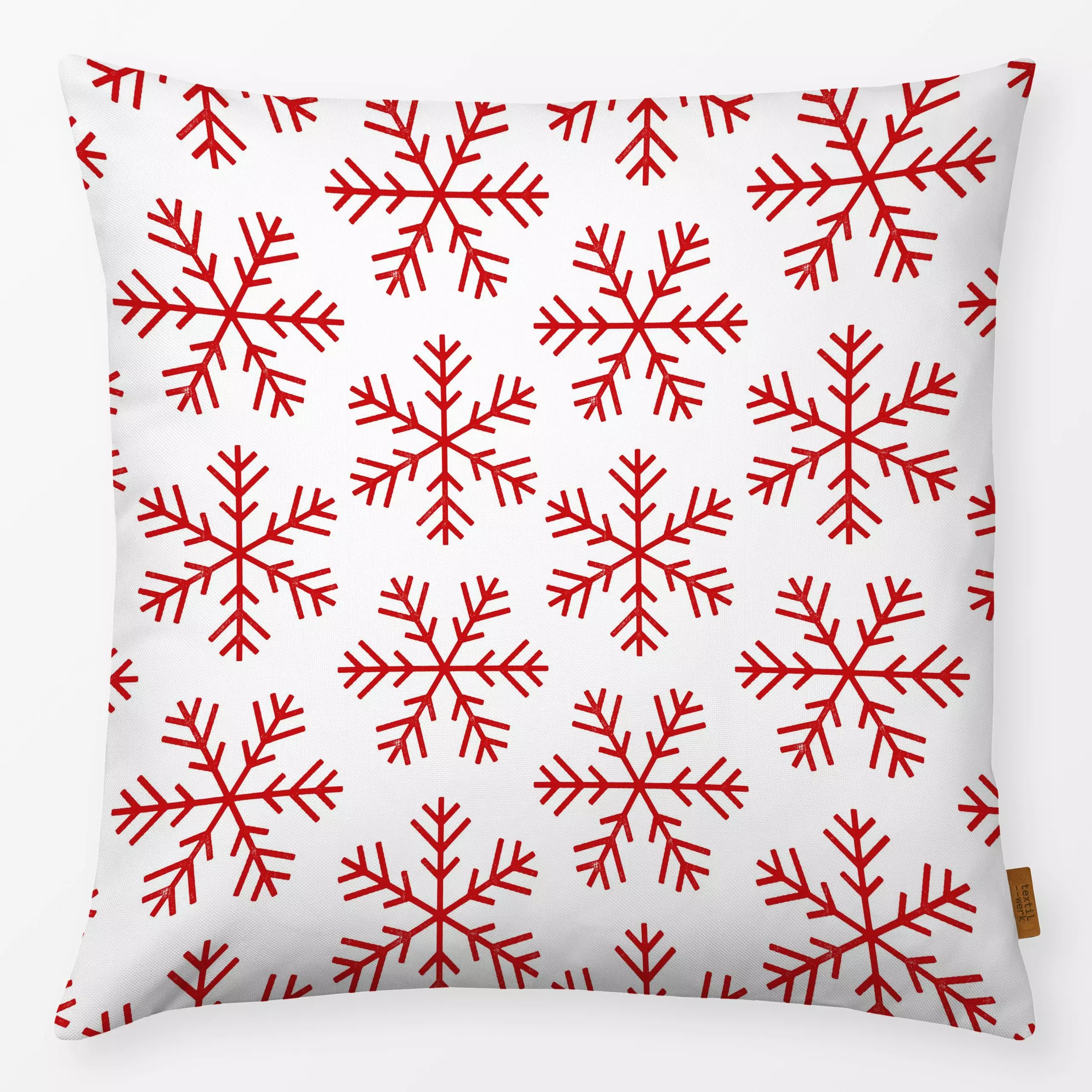 Kissen Sterne groß rot - Weihnachten, Winter, Symbole & Muster - von „Studio Kesse x sweetlivinginterior"; Hygge, Sterne, We...
