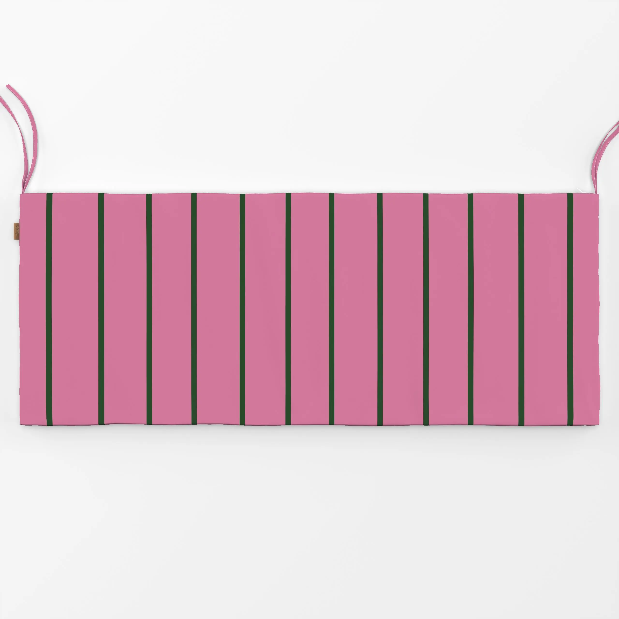Bankauflage Dünne Streifen Grün Auf Pink - Symbole & Muster - von „Alisa Knöß"; skandinavisch, modern, pink, Weihnachtsdeko,...