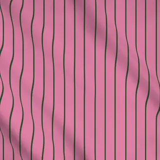 Meterware Dünne Streifen Grün Auf Pink