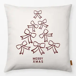 Kissen Schleifen Baum rot