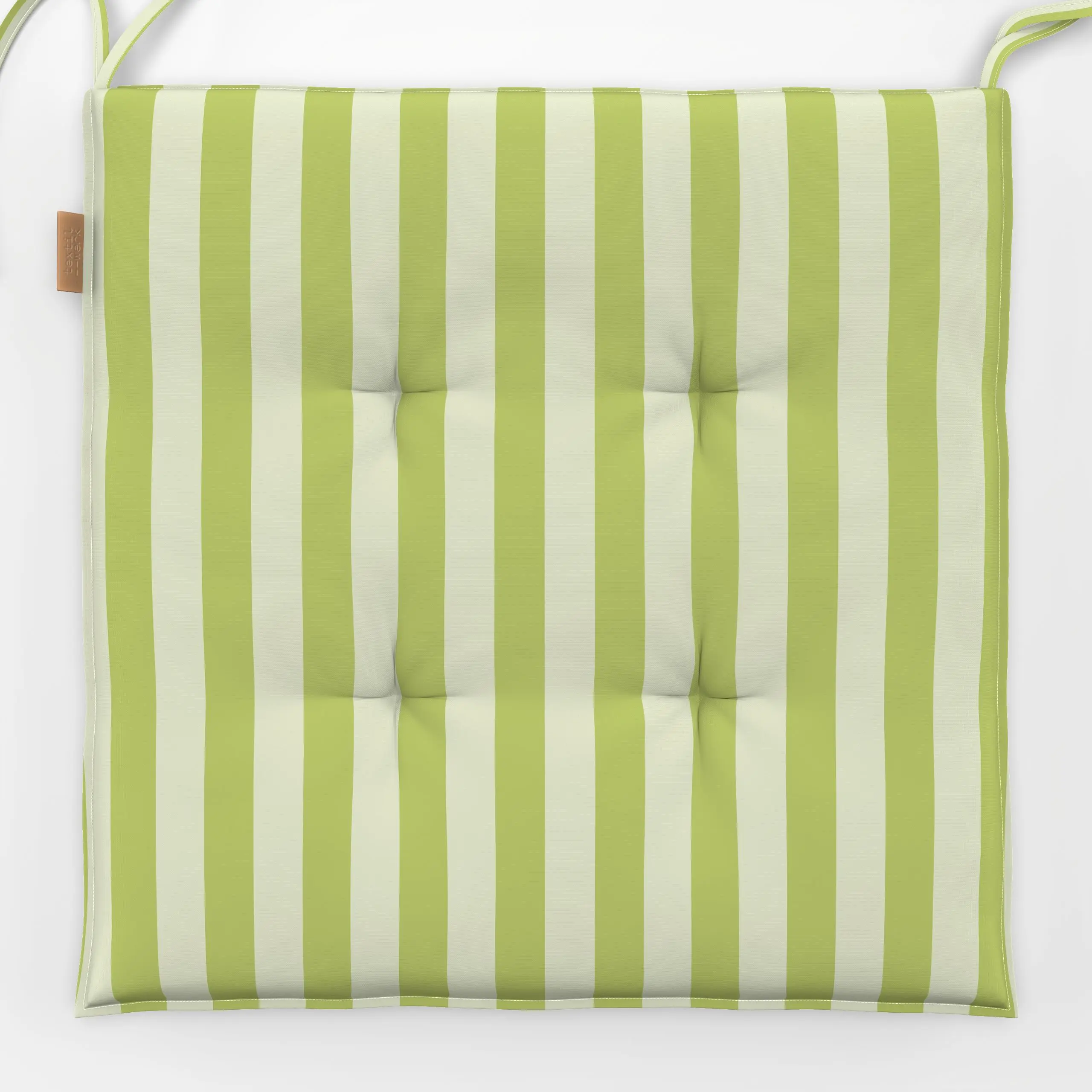 Sitzkissen Cabana Streifen Pastell grün - Frühling, Symbole & Muster - von „Carolin Vonhoff"; Muster, Streifen, modern, mini...