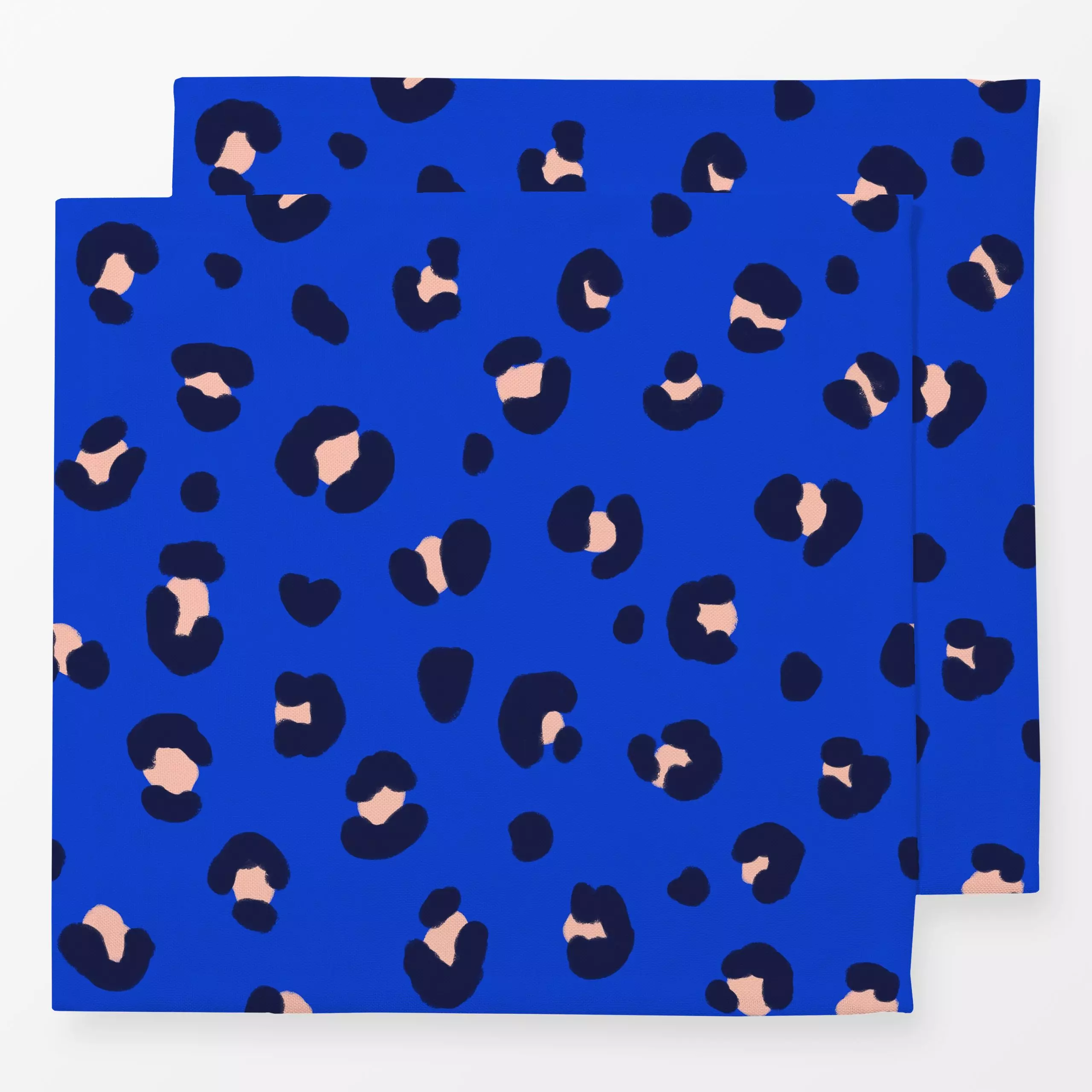 Servietten Leoparden Muster blau rosa - Tiere, Symbole & Muster, Anlässe - von „Maren Gross "; grafisch, Geschenk, Leo, Leop...