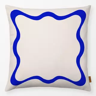 Kissen Welle Blau