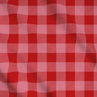 Meterware Picnic Karo Rosarot Groß