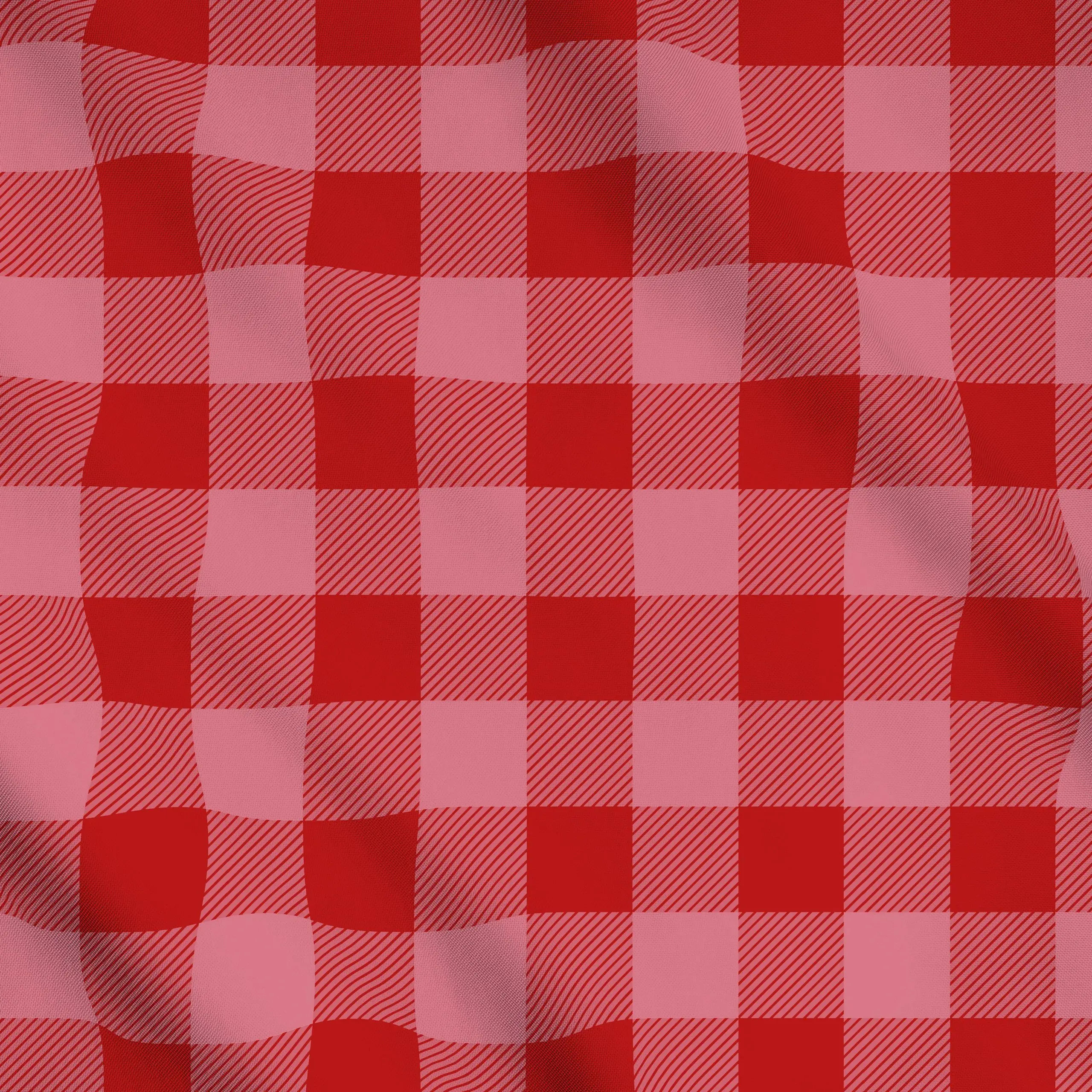 Meterware Picnic Karo Rosarot Groß - Frühling, Symbole & Muster, Ostern - von „Studio ROSAGRAU"; landhaus, outdoor, gingham,...