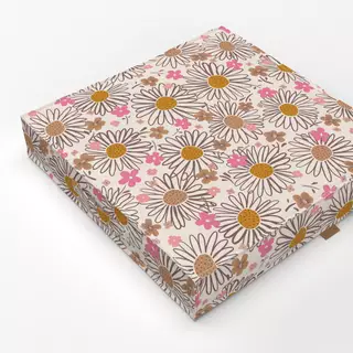 Bodenkissen Daisy Meadow beige yellow