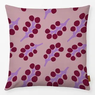 Kissen Frühling Zweige Muster rot