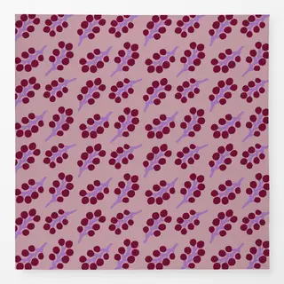 Tischdecke Frühling Zweige Muster rot