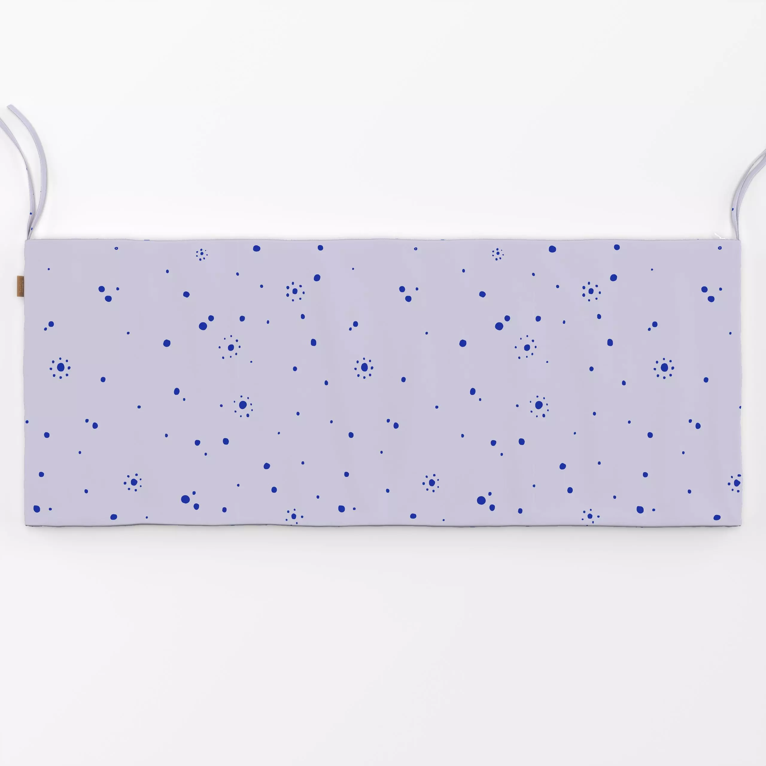 Bankauflage Sun Dots | lavendel blau - Symbole & Muster - von „moDeern Design Studio"; Punkte, Sonne, Dots, blau, gepunktet,...