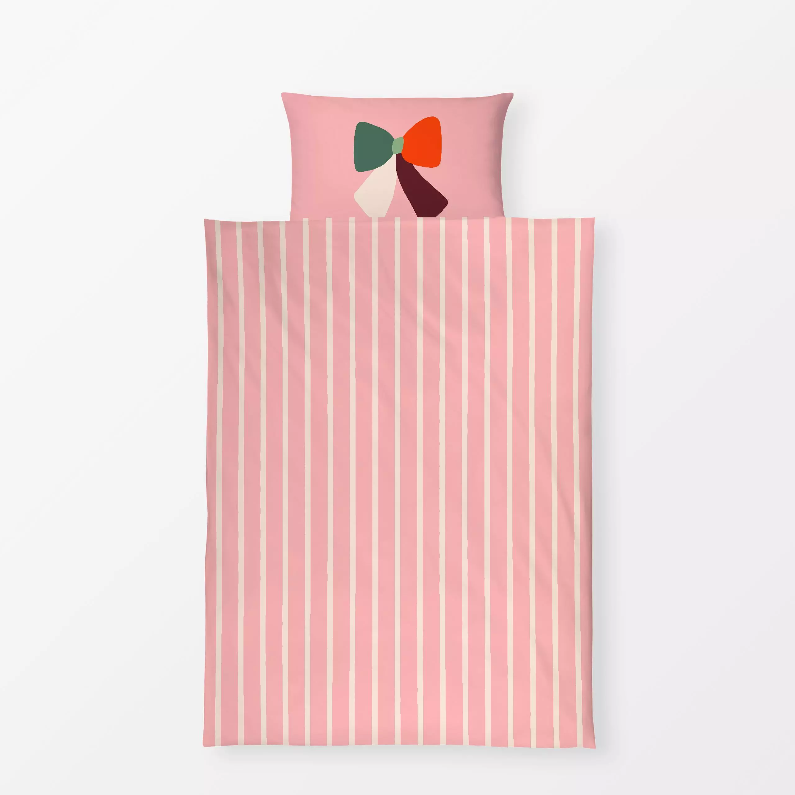 Bettwäsche Schleife bunt - Kinderzimmer & Motive für Kinder, Weihnachten, Anlässe - von „Maren Gross "; Weihnachtsdeko, schl...