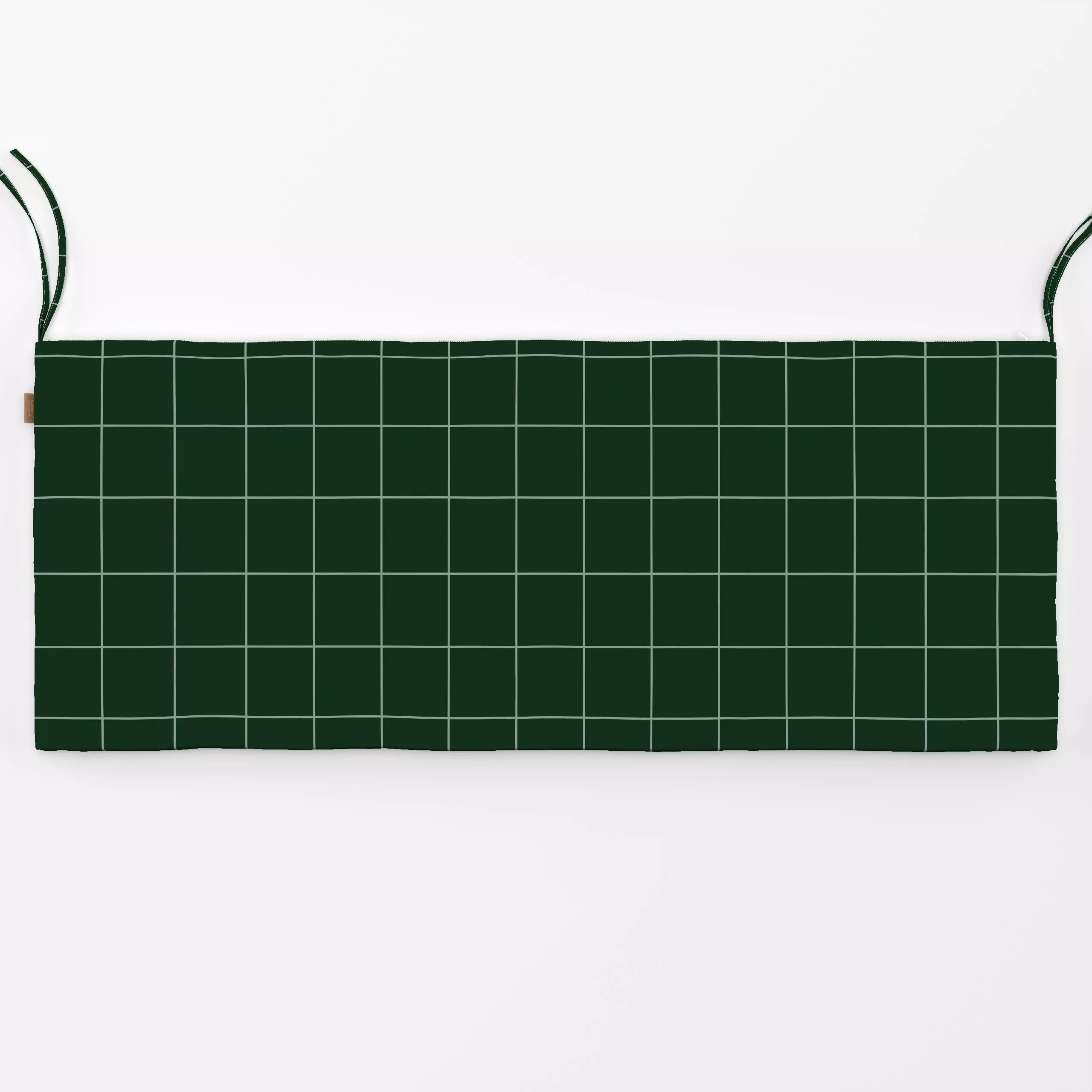 Bankauflage Dunkelgrün kariert - Symbole & Muster - von „Julia Schumacher"; Karo, Karos, kariert, juliaschumacher, Tischdeck...