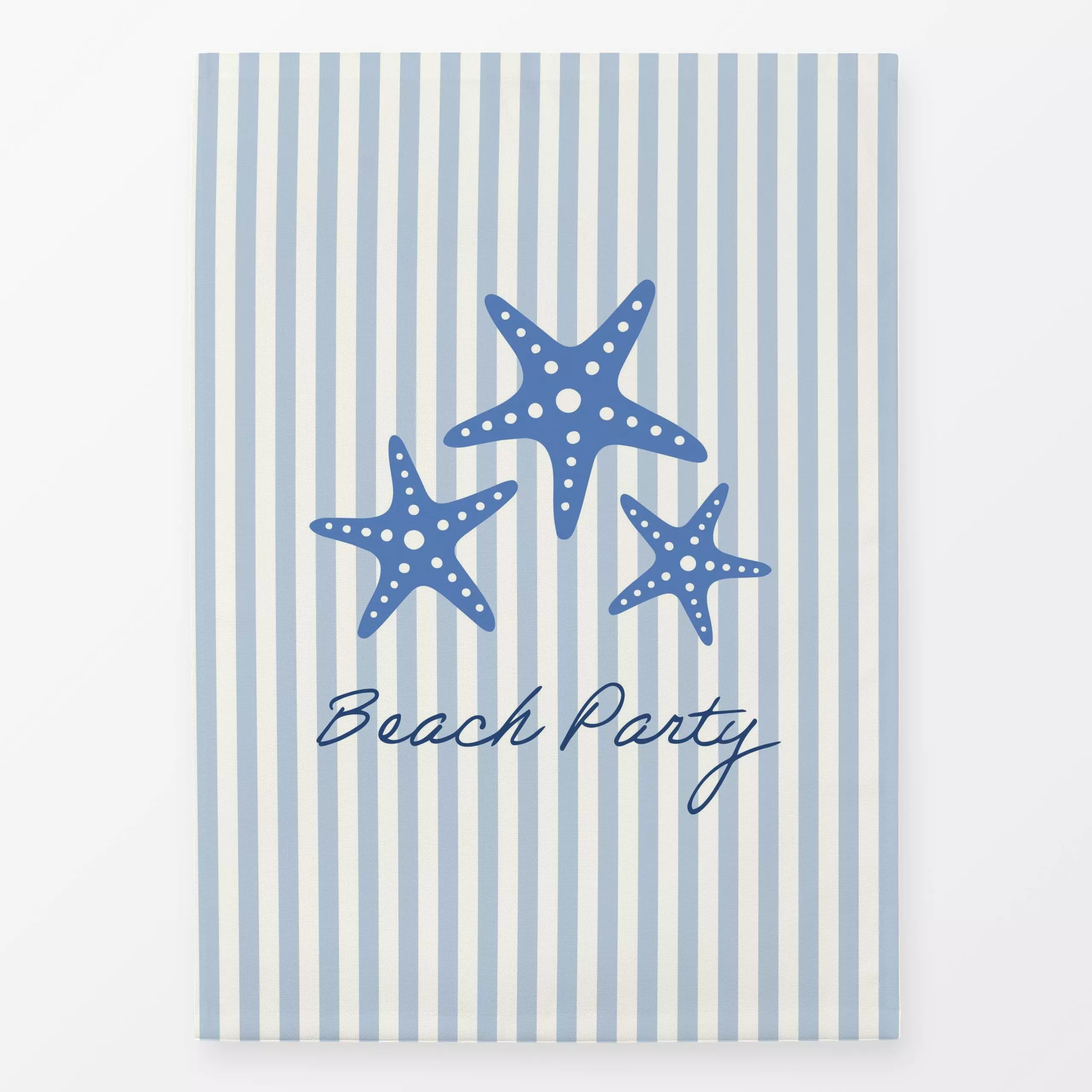 Geschirrtücher beach party - Natur & Landschaft, Sommer - von „Vivian Hasenclever"; Streifen, Strand, Seestern, Sommerlich, ...