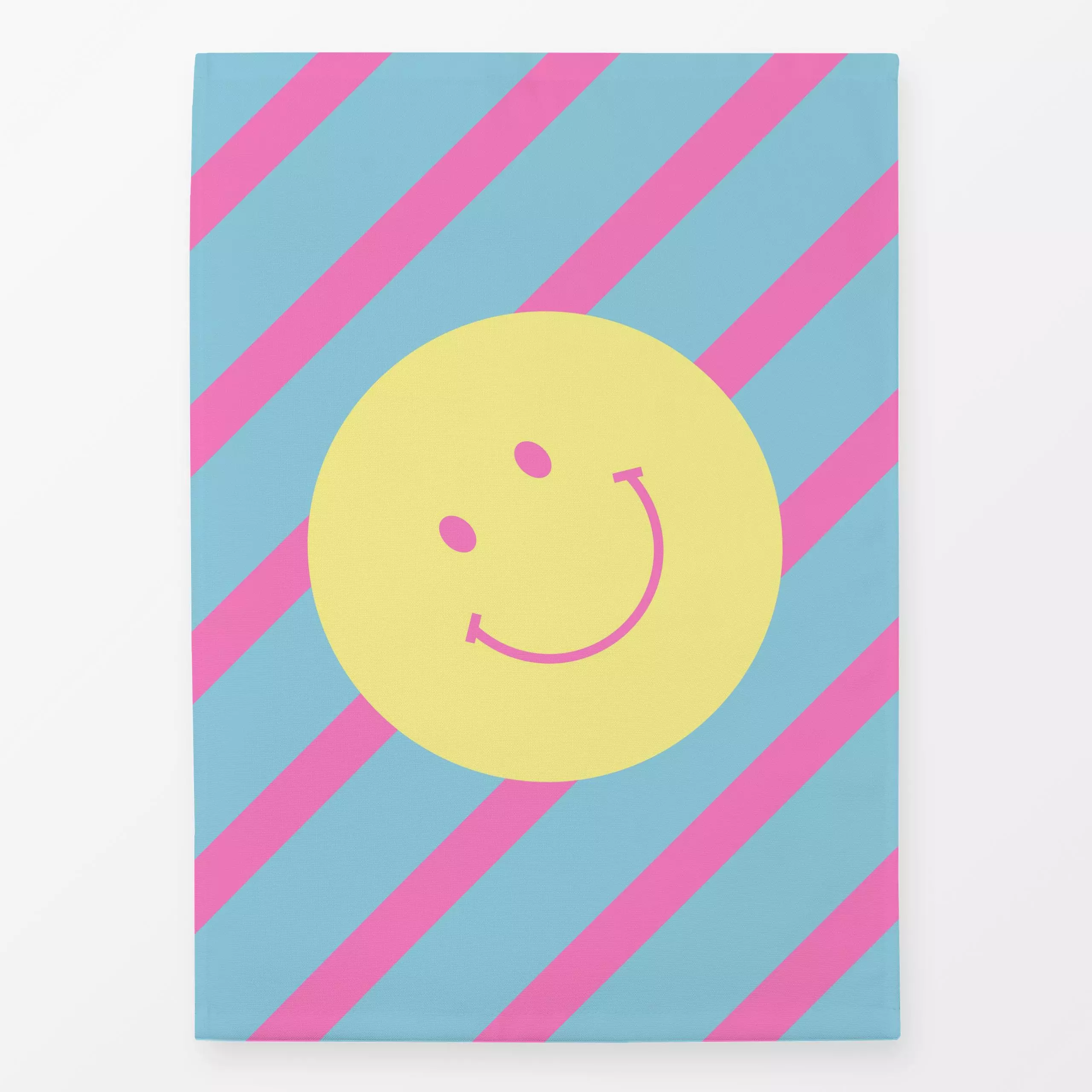 Geschirrtücher Streifen Smile Gelb - Kinderzimmer & Motive für Kinder, Symbole & Muster - von „Jana Moßmann"; Muster, Streif...