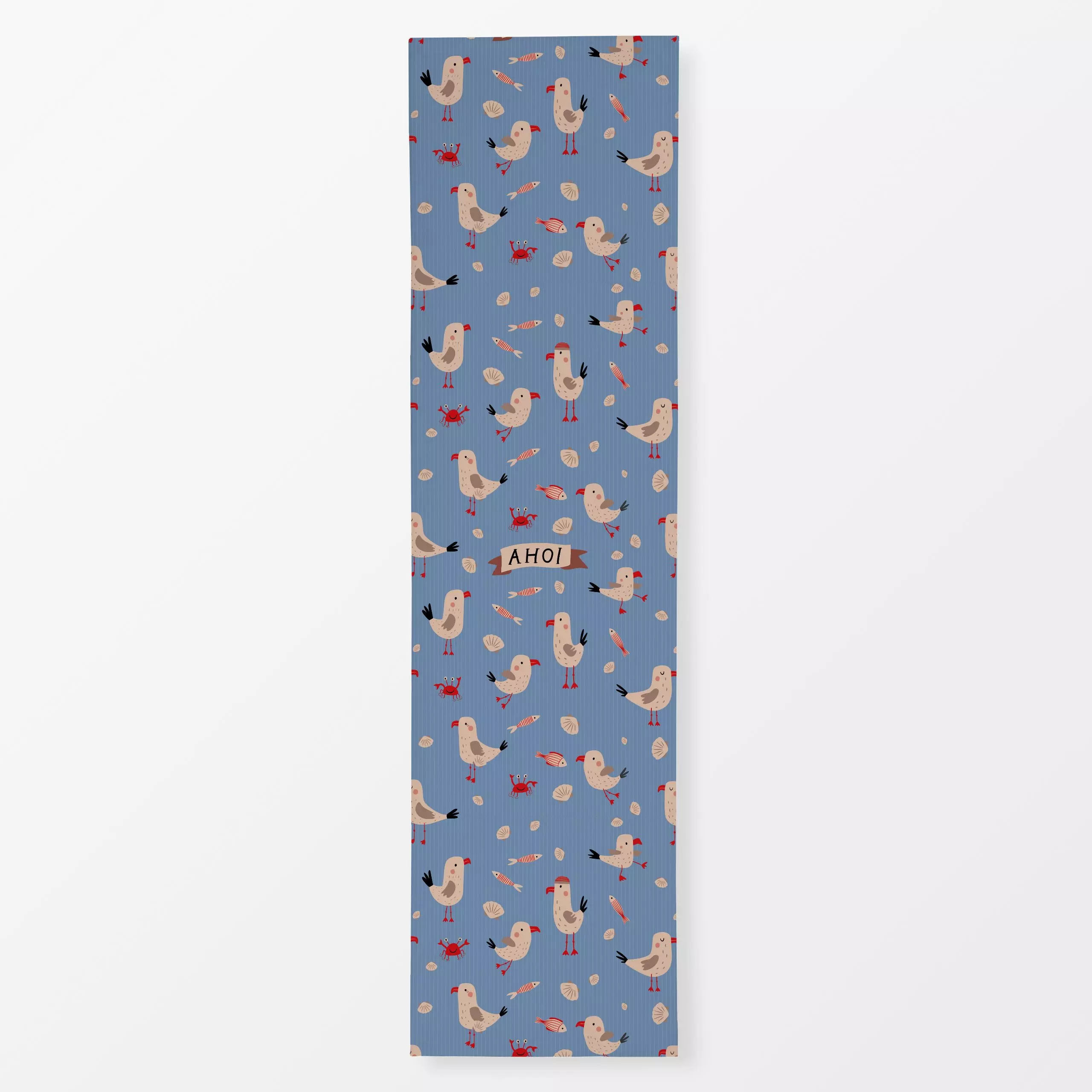Tischläufer Ahoi Möwen blau - Kinderzimmer & Motive für Kinder, Tiere - von „Heyduda"; Meer, See, Meerestiere, Fische, Kinde...