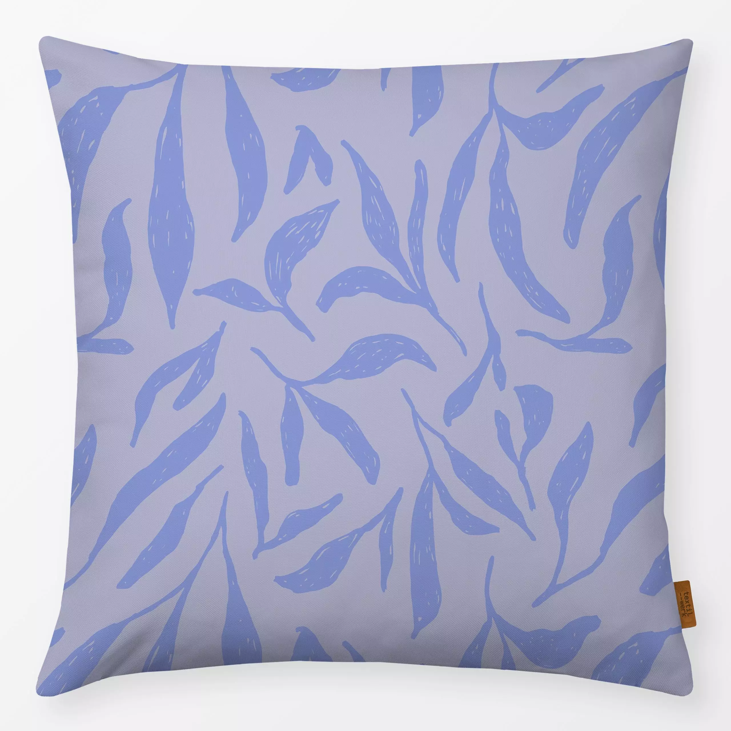 Kissen Lines and Leaves 6X - Blumen & Florales, Pflanzen & Botanik - von „Mareike Böhmer"; Natur, minimal, Blatt, Trockenblu...