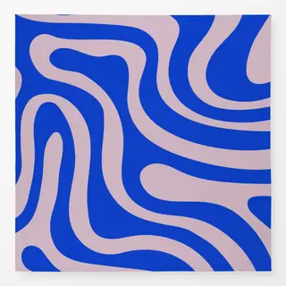 Tischdecke Swirl Blau