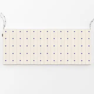 Bankauflage Streifen mit Herzen