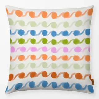 Kissen Punkte Streifen Bunt