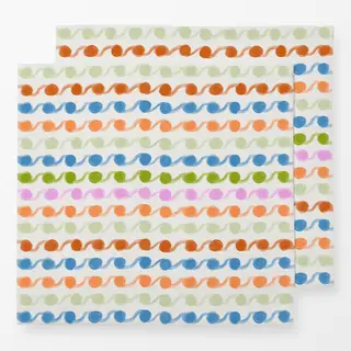 Servietten Punkte Streifen Bunt