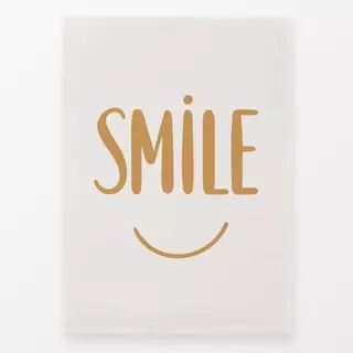 Geschirrtuch Smile beige senfgelb