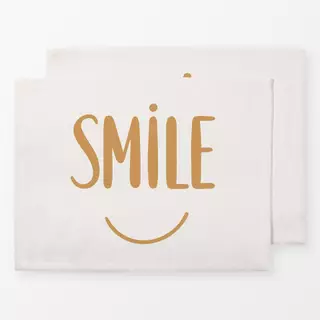 Tischset Smile beige senfgelb