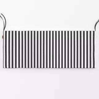 Bankauflage Streifen anthrazit