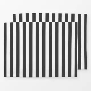 Tischset Streifen anthrazit