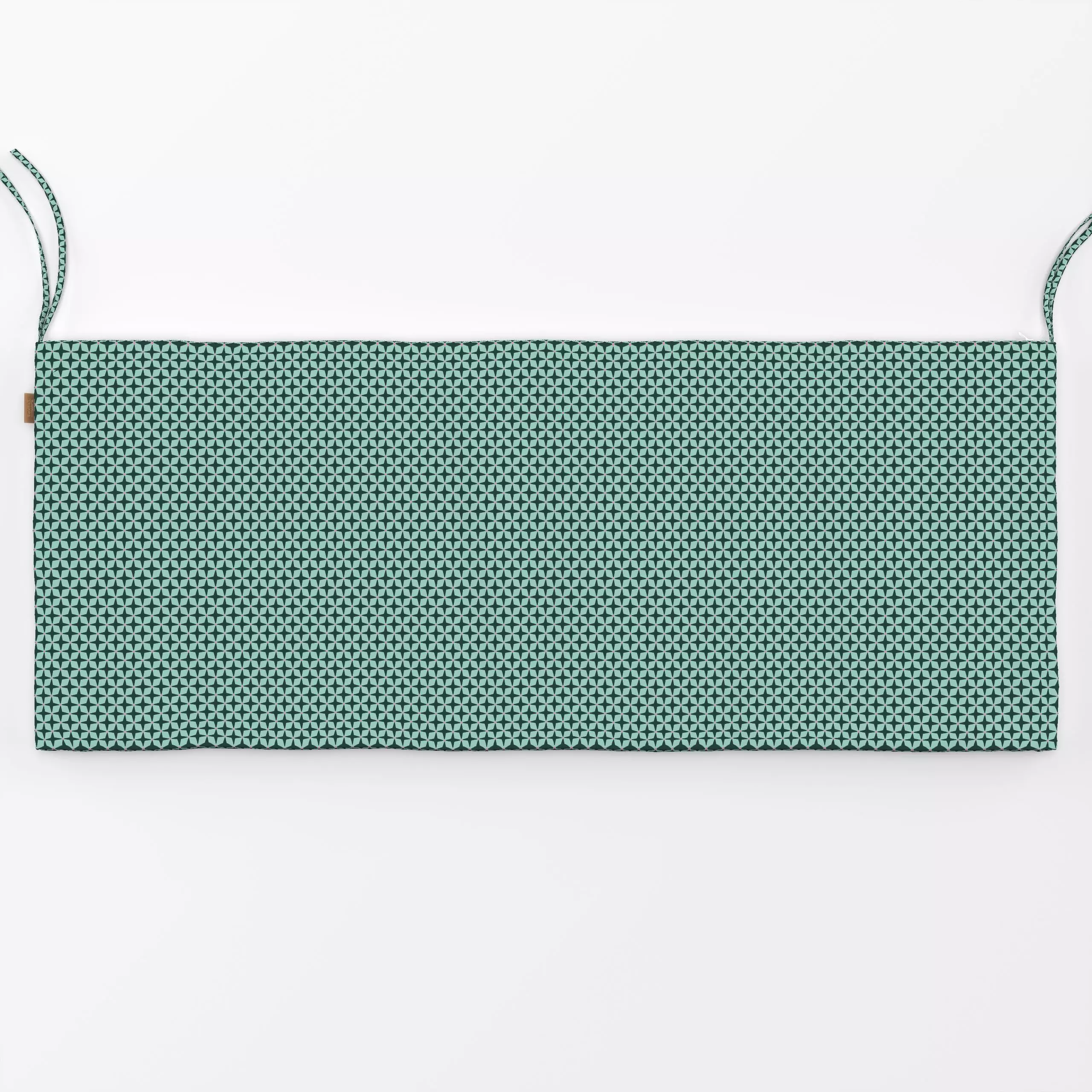 Bankauflage Small Star Pattern Green - Weihnachten, Symbole & Muster - von „Andrea Liesert"; Merry Christmas, Sterne, Weihna...