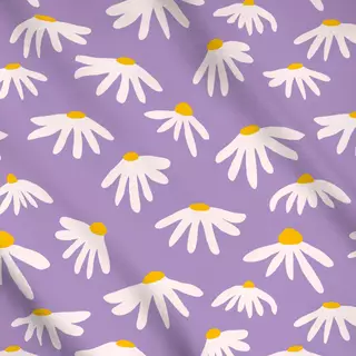 Meterware Graphic Bold Flowers Lilac