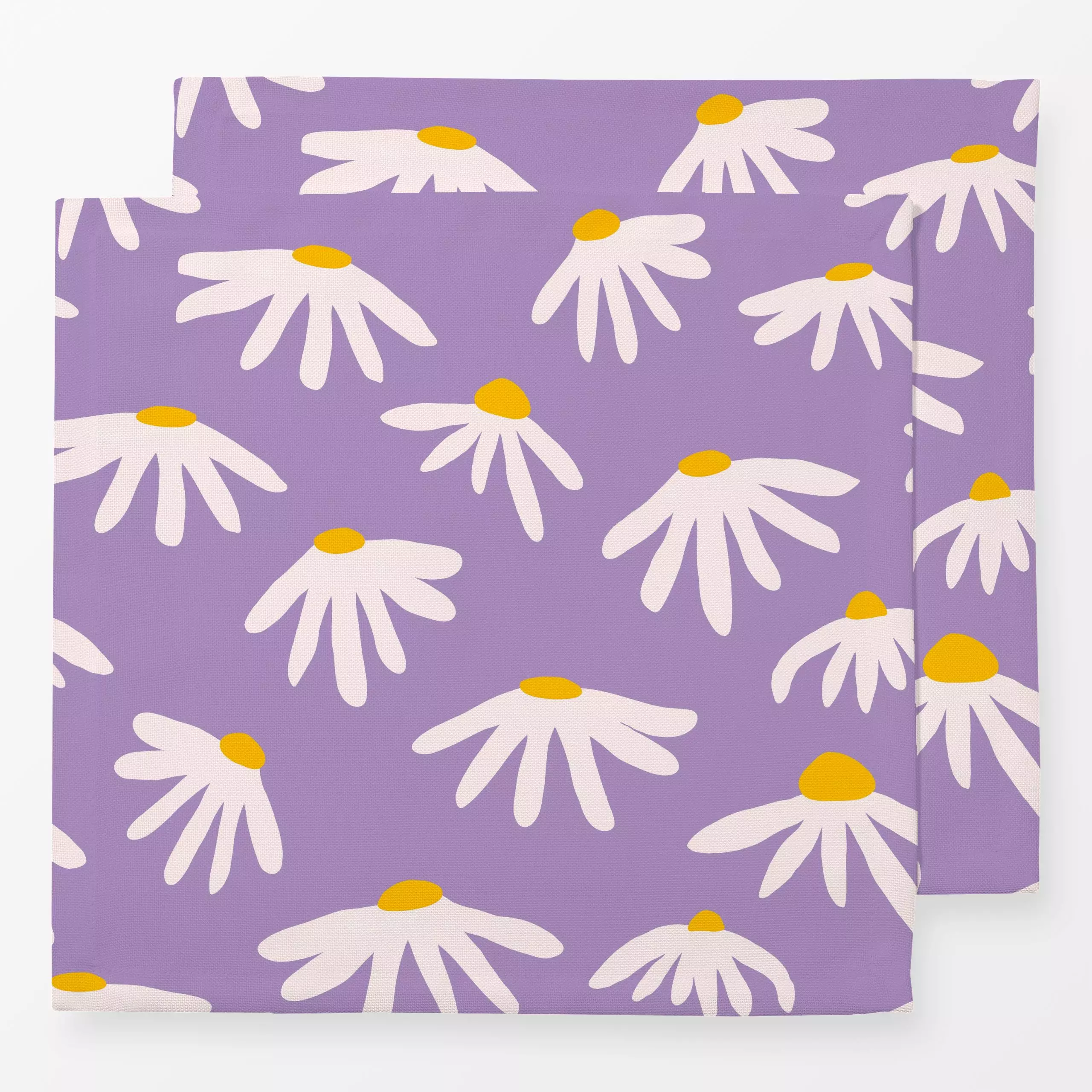 Servietten Graphic Bold Flowers Lilac - Blumen & Florales, Frühling, Sommer - von „Ninola Design "; graphisch, Retro, Sommer...