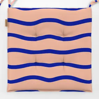 Sitzkissen Coastal summer wellen blau