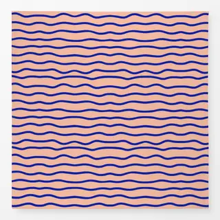 Tischdecke Coastal summer wellen blau