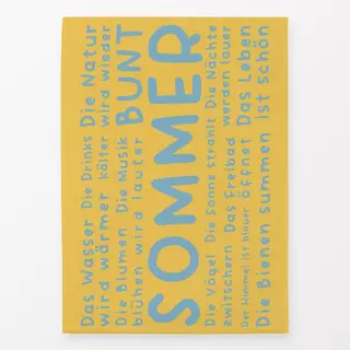 Geschirrtücher SOMMER VIBES - gelb blau