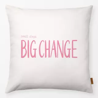 Kissen Small Steps pink Wendekissen