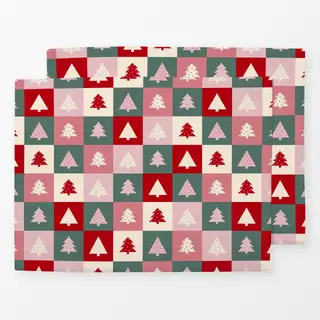 Tischset Xmas - Weihnachtsbäume