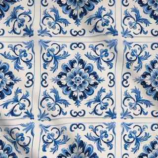 Meterware Floral Fliesen - Lisabon