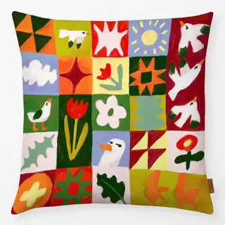 Kissen Seagull Quilt Patchwork