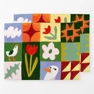 Tischset Seagull Quilt Patchwork