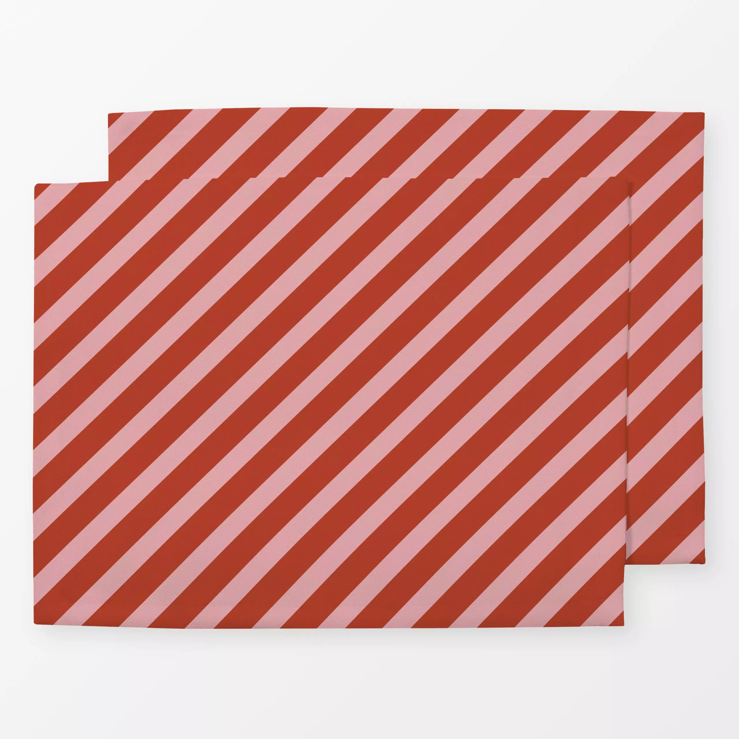 Tischset Magical Stripes Red - Weihnachten, Anlässe - von „Jana Driver"; Streifen, rosa, Protea, Merry Christmas, stripes, c...
