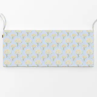 Bankauflage Blumenstrauss Hellblau Spring